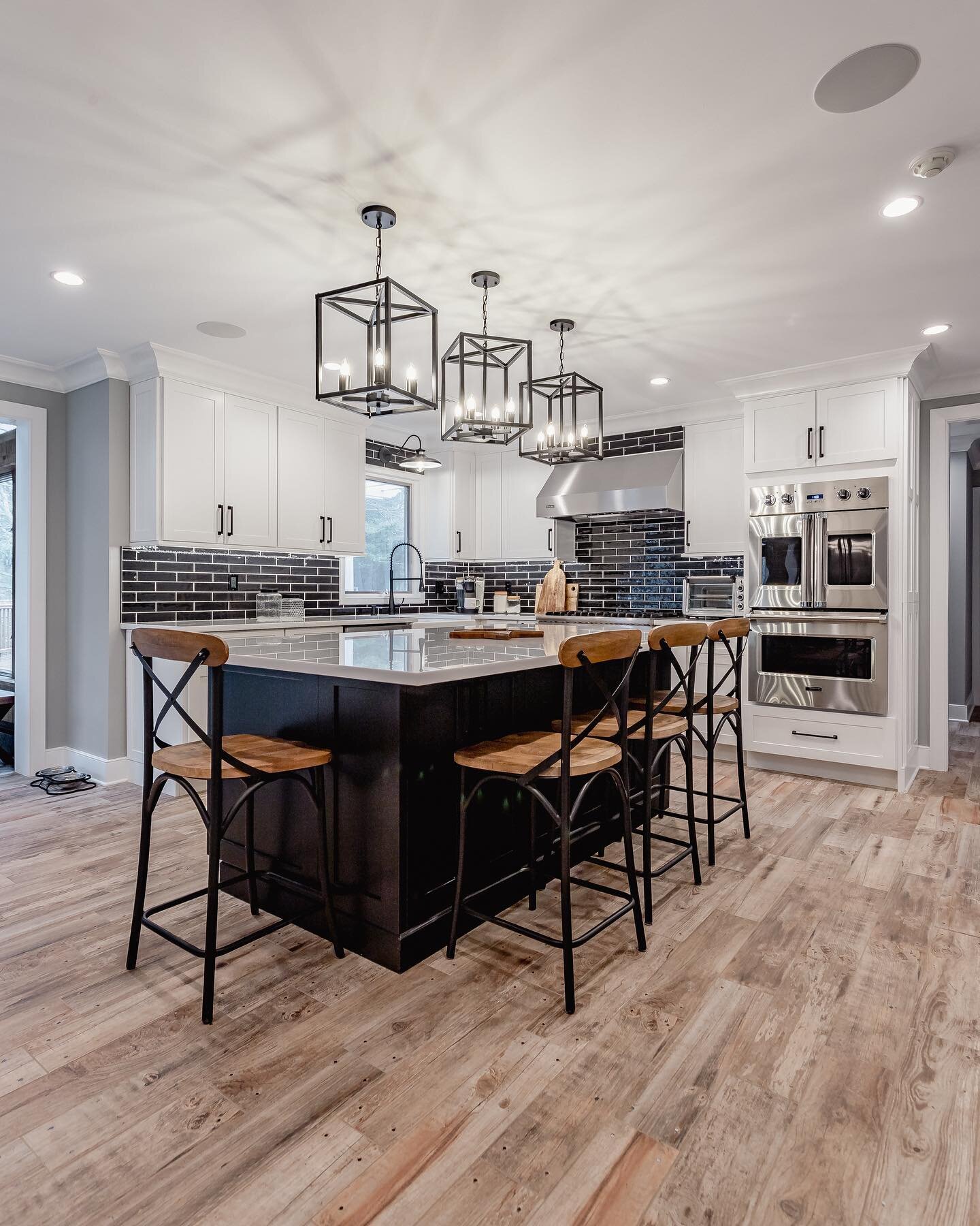 Kitchen showroom consultation area with display cabinetry