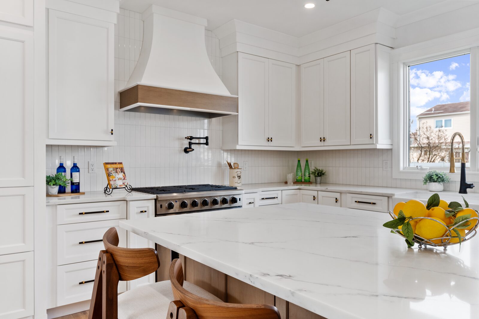 Renovated kitchen with custom cabinetry, view 121