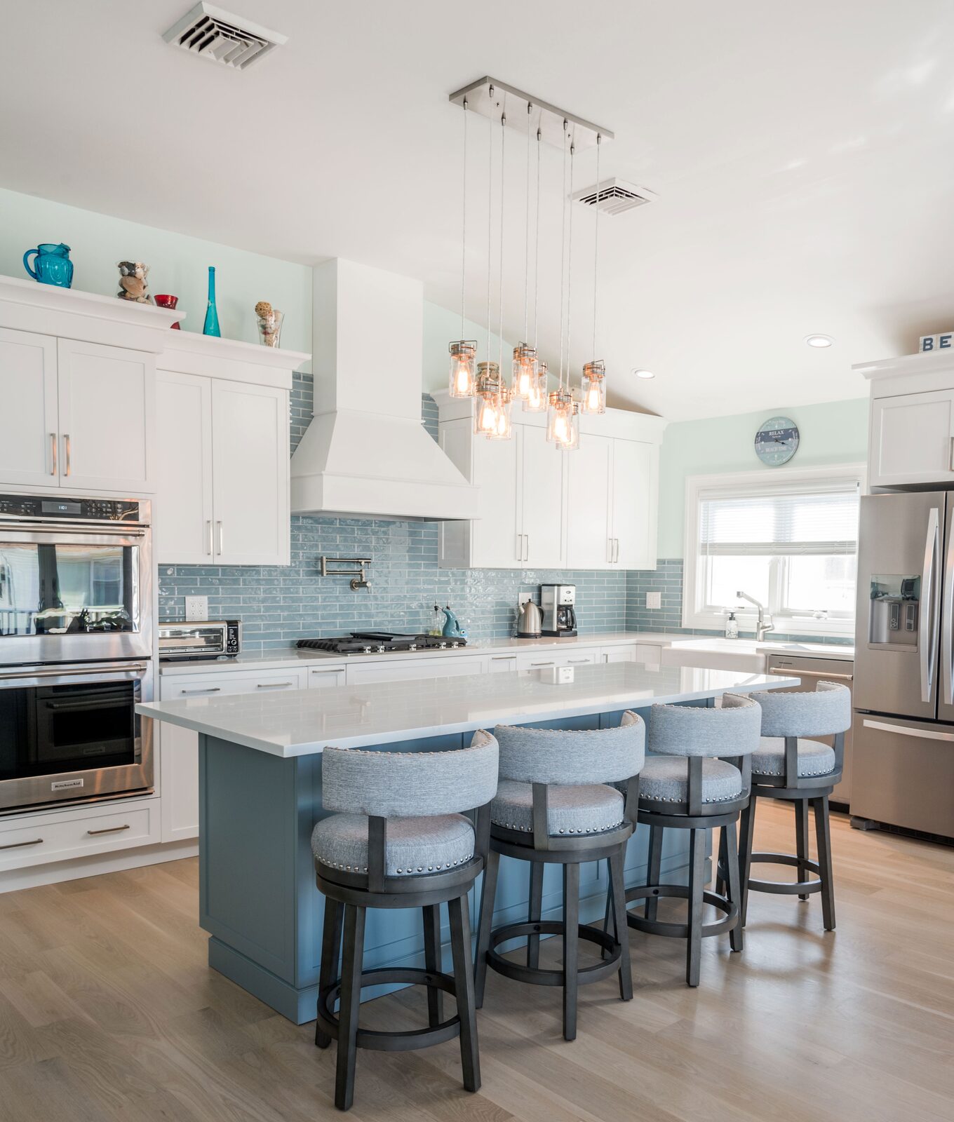 Renovated kitchen with custom cabinetry, view 167