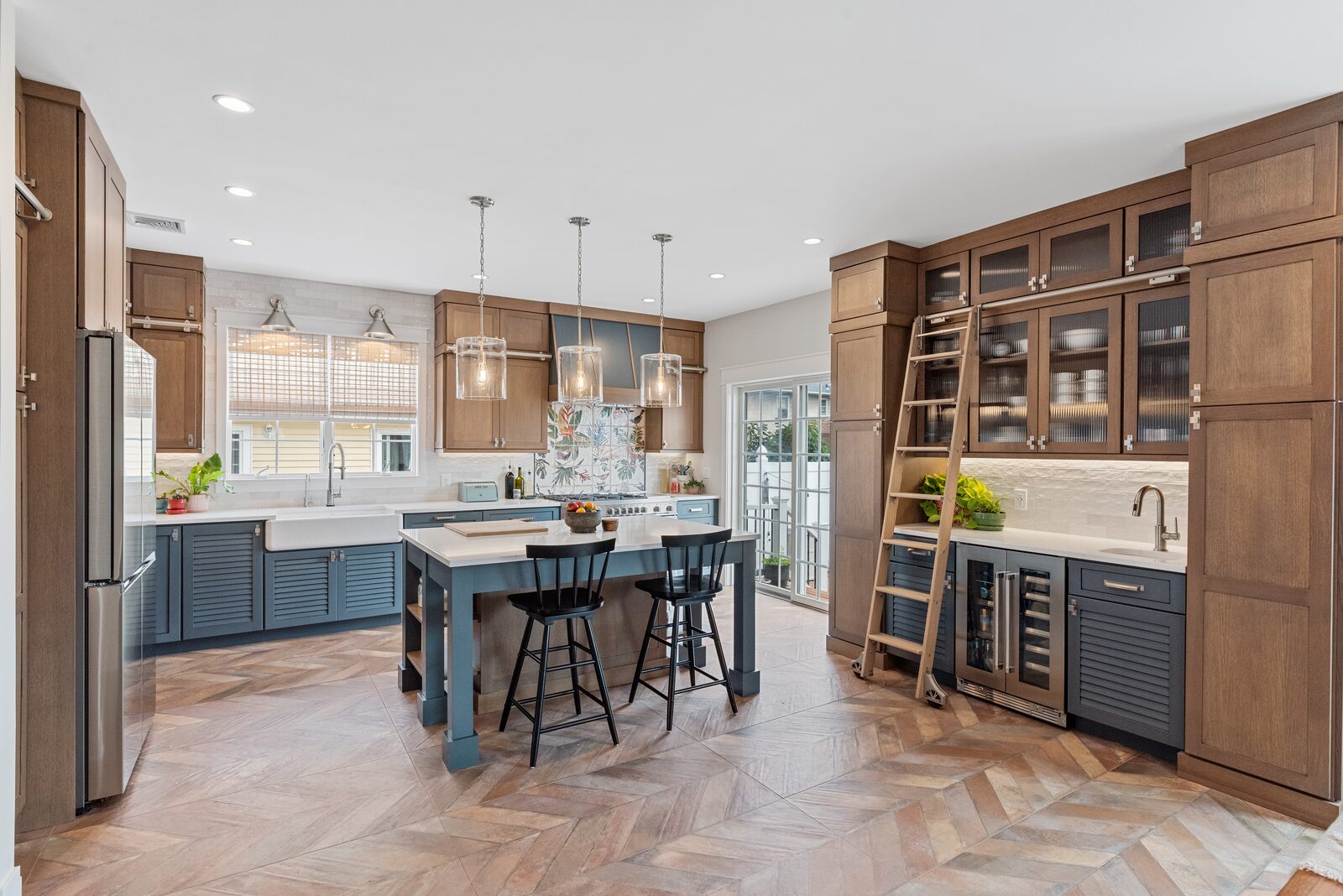 Renovated kitchen with custom cabinetry, view 175